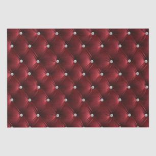 Papier Mousseline Chaud Rouge Chic Faux Velvet