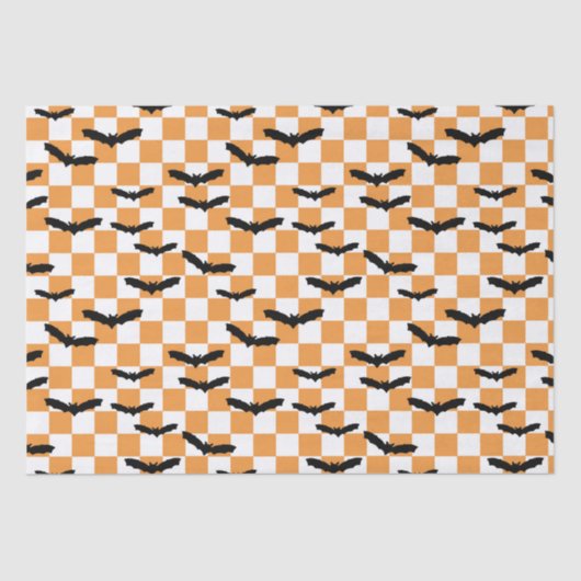Papier Mousseline Chauffage Éffrayant Halloween moderne Orange (Recto)