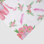 Papier Mousseline Chaussons de ballet (Design 12) Découpage (Détail)