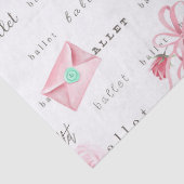 Papier Mousseline Chaussons de ballet roses (Détail)