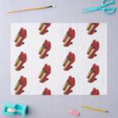 Papier Mousseline Chaussons Rouges Ruby Chaussures Enveloppement Pap (Artisanat)