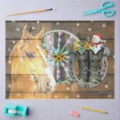 Papier Mousseline Chaussure de Noël Wagon Roue Boots de cow-boy Hors (Artisanat)