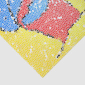 Papier Mousseline Chaussure de sable et pelle de plage mosaïque look (Détail)