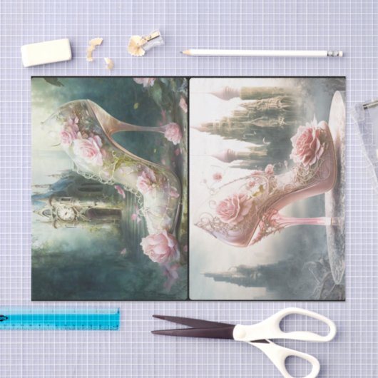 Papier Mousseline Chaussure en verre (Artisanat)