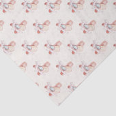 Papier Mousseline Chaussures Ballerina Pointe Illustrées (Détail)