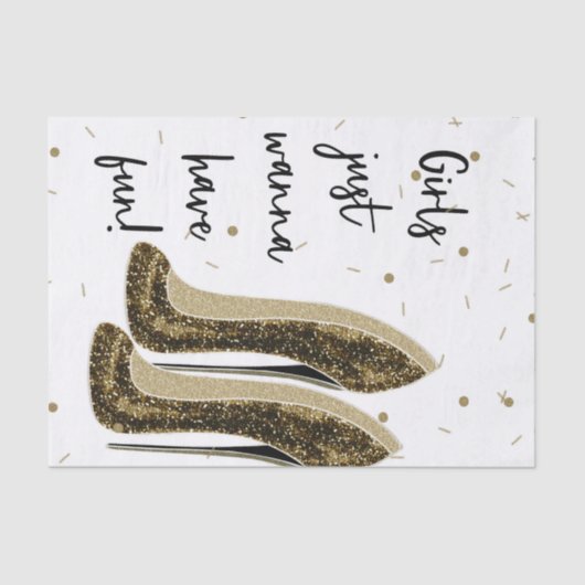 Papier Mousseline Chaussures de mode haute talons Glam Beauté Sweet (Recto)