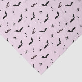 Papier Mousseline Chauve-souris, araignées et vaches d'Halloween ros (Détail)