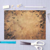 Papier Mousseline Chauve-souris éffrayante Autumn Leaf Halloween Dec (Artisanat)