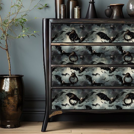 Papier Mousseline Chauve-souris gothique Halloween | Découpage Maria