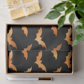 Papier Mousseline Chauve-souris orange métallique et découpage d'Hal (Cadeau)