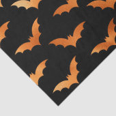 Papier Mousseline Chauve-souris orange métallique et découpage d'Hal (Détail)