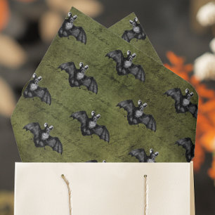 Papier Mousseline chauves-souris vintage d'Halloween