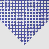 Papier Mousseline Checkered Blue and White Tissue Paper (Détail)