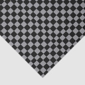 Papier Mousseline Checkered Gray and Black  (Détail)