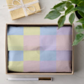 Papier Mousseline Checkers Pastel Spring (Cadeau)