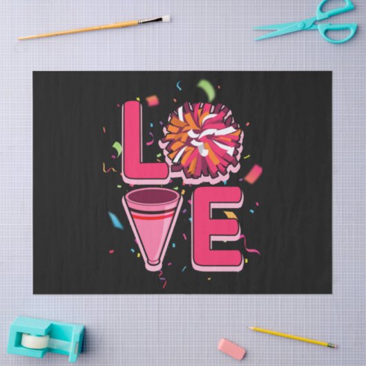 Papier Mousseline Cheerling pom-pom girl (Artisanat)