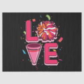 Papier Mousseline Cheerling pom-pom girl (Recto)