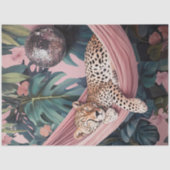 Papier Mousseline Cheetah Decoupage dans Repose forestière à Hammock (Recto)