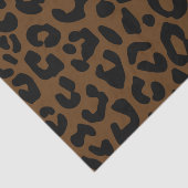 Papier Mousseline Cheetah Motif imprimé noir Brown (Détail)
