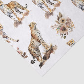 Papier Mousseline Cheetahs Floral (Détail)