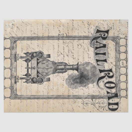 Papier Mousseline Chemin de fer (Recto)