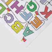 Papier Mousseline Chemin de fer Alphabet Maze Puzzles (Détail)