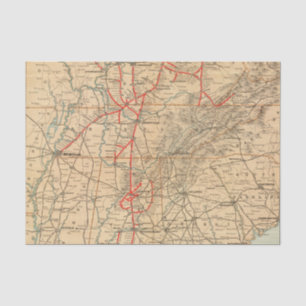 Papier Mousseline Chemin de fer de Louisville et de Nashville