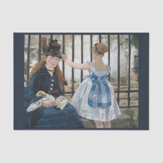 Papier Mousseline Chemin de fer par Eduard Manet, Découpage Art (Recto)
