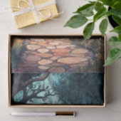 Papier Mousseline Chemin forestier enchanté à travers Wonderland (Cadeau)