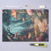 Papier Mousseline Chemin forestier enchanté à travers Wonderland (Artisanat)