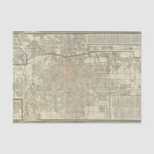 Papier Mousseline Chemins de fer de carte et de rue de sécurité à