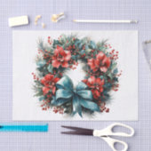 Papier Mousseline Chemise d'aquarelle de Noël avec Holly (Artisanat)