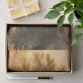 Papier Mousseline Chênes dans un paysage forestier (paysage boisé) (Cadeau)