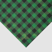 Papier Mousseline Chèque de bison vert avec texture de lavage (Détail)