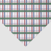 Papier Mousseline Chèque De Tartan Rouge Vert Et Rouge (Détail)