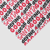 Papier Mousseline Cher Père Noël Définir bon Noël drôle (Détail)