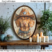 Papier Mousseline Chérie Sheriff Chien DC9 Brown mignon Découpage