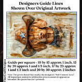 Papier Mousseline Chérie Sheriff Chien DC9 Brown mignon Découpage