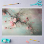 Papier Mousseline Cherry Blossom Branch, Abstrait Realism (Artisanat)
