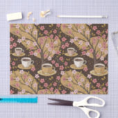 Papier Mousseline Cherry Blossom Coffee Cozy Pattern (8) (Artisanat)