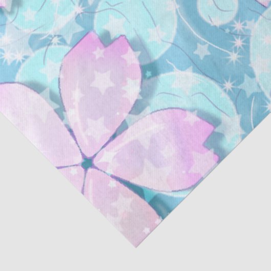 Papier Mousseline Cherry Blossom Japonais Kawaii Pond (Détail)