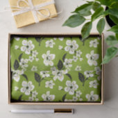 PAPIER MOUSSELINE CHERRY BLOSSOM - SAKURA (MATCHA GREEN) (Cadeau)