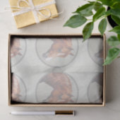 Papier Mousseline Chestnut Morgan Cheval Sage Vert (Cadeau)
