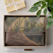 Papier Mousseline Cheval Alezan Heure Dorée Grange (Cadeau)
