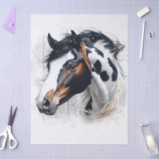 Papier Mousseline Cheval américain Paint Découpage