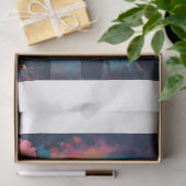 Papier Mousseline Cheval arc-en-ciel floral (Cadeau)