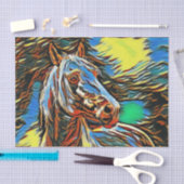 Papier Mousseline Cheval artistique (Artisanat)