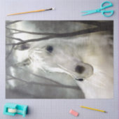 Papier Mousseline Cheval blanc (Artisanat)