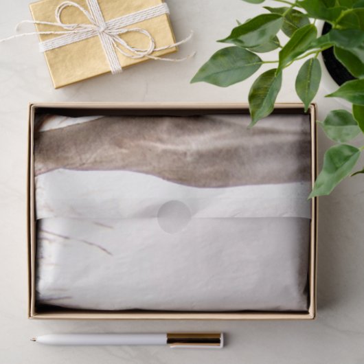 Papier Mousseline cheval blanc (Cadeau)