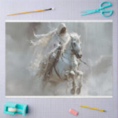 Papier Mousseline Cheval Blanc Premier Quatre Horseman de l'Apocalyp (Artisanat)